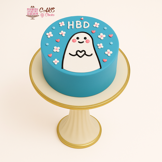 Cute Ghost Birthday Bento Mini Cake