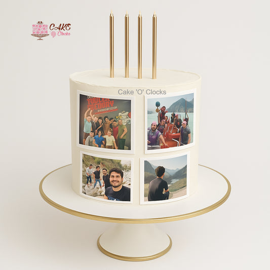 Collage Photo Birthday Cake