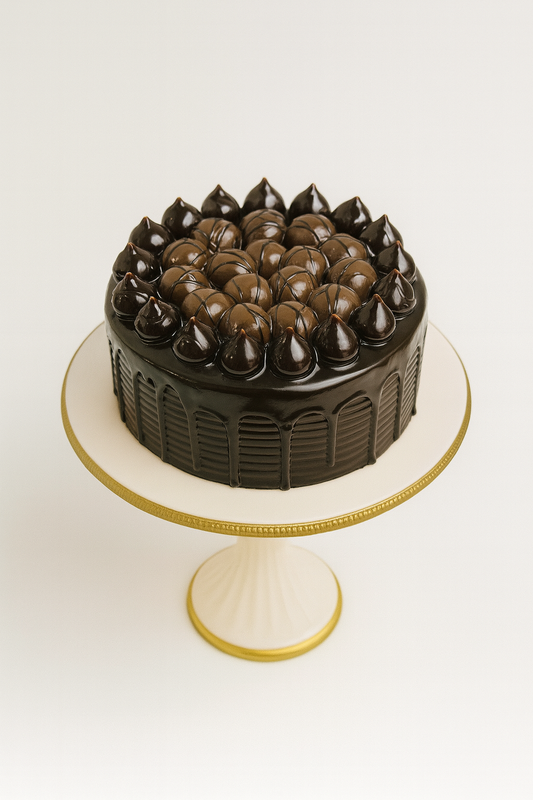 Dark Chocolate Ganache Cake