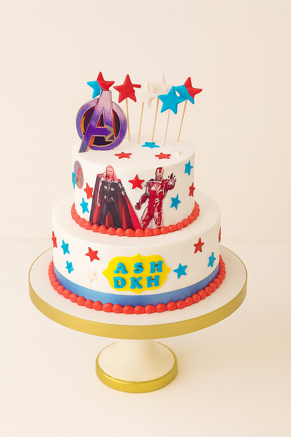 Avengers Superhero Birthday Cake