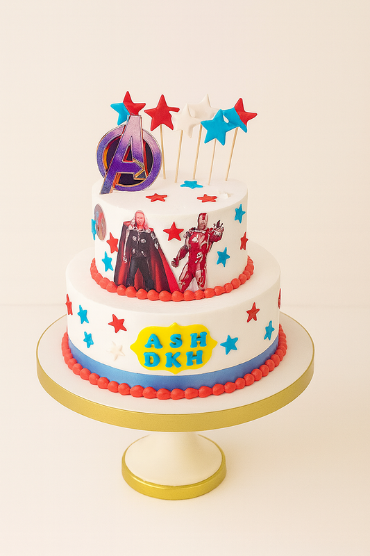 Avengers Superhero Birthday Cake
