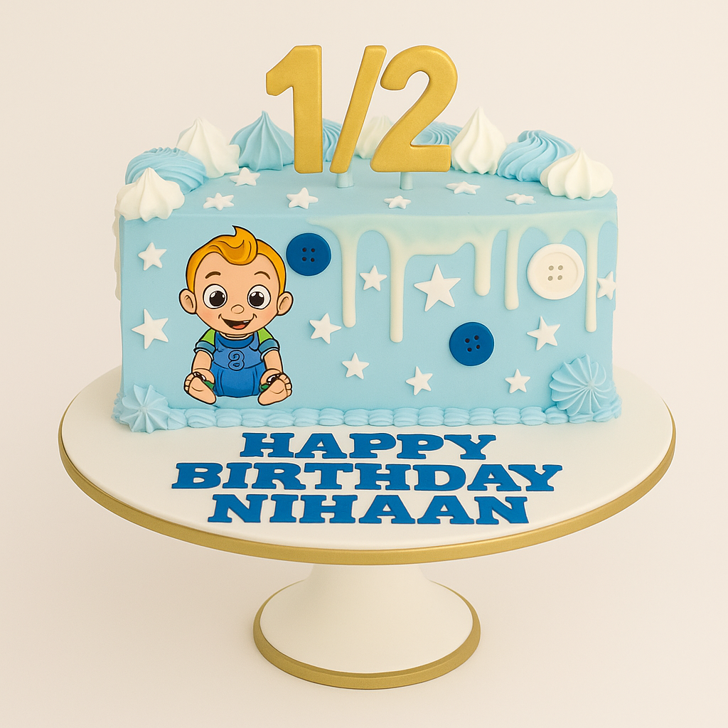 Baby Boy Cartoon Cake