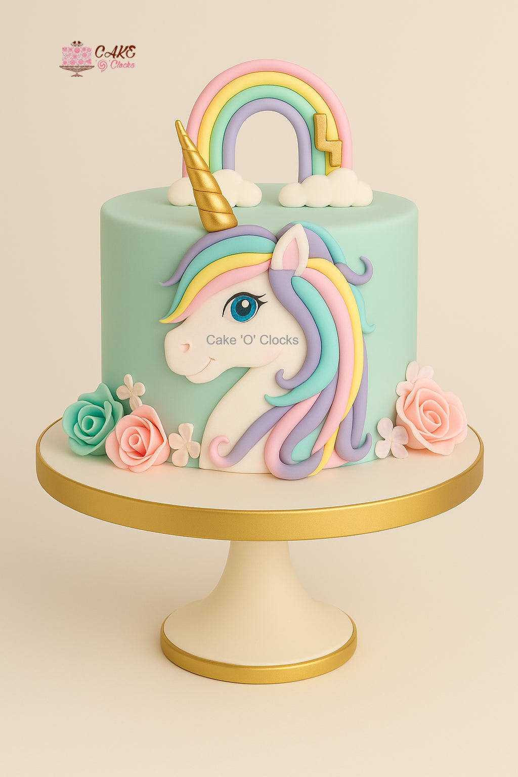Pastel Unicorn Fantasy Cake