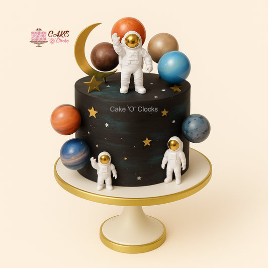 Planets Galaxy Cake