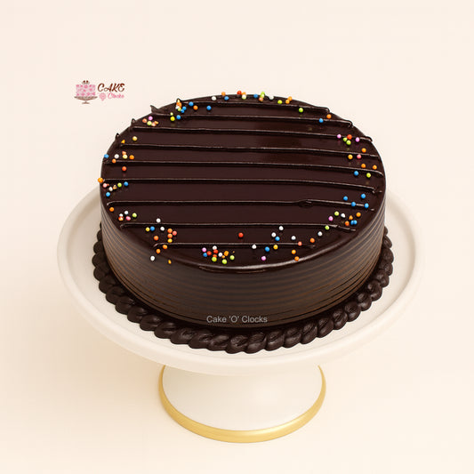 Dark Chocolate Drip Cake