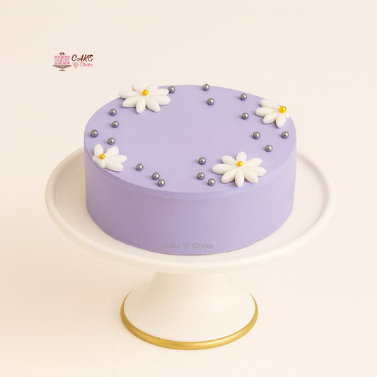 Soft Lavender Bloom Cake