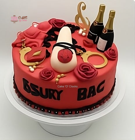 Wild Night Bachelorette Cake