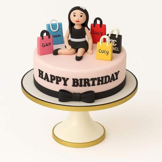 Shopping Queen Birthday Cake