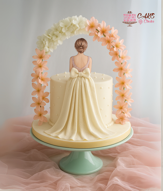 Floral Arch Bride Cake