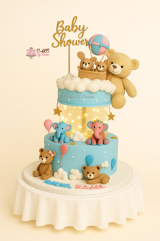 Teddy Bear Baby Shower Cake