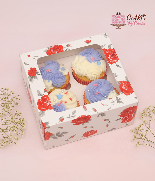 Pastel Dream Cupcakes Combo (Pack of 4)