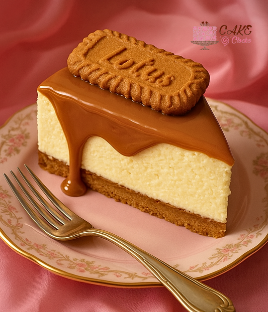 Lotus Biscoff Baked Cheesecake Slice