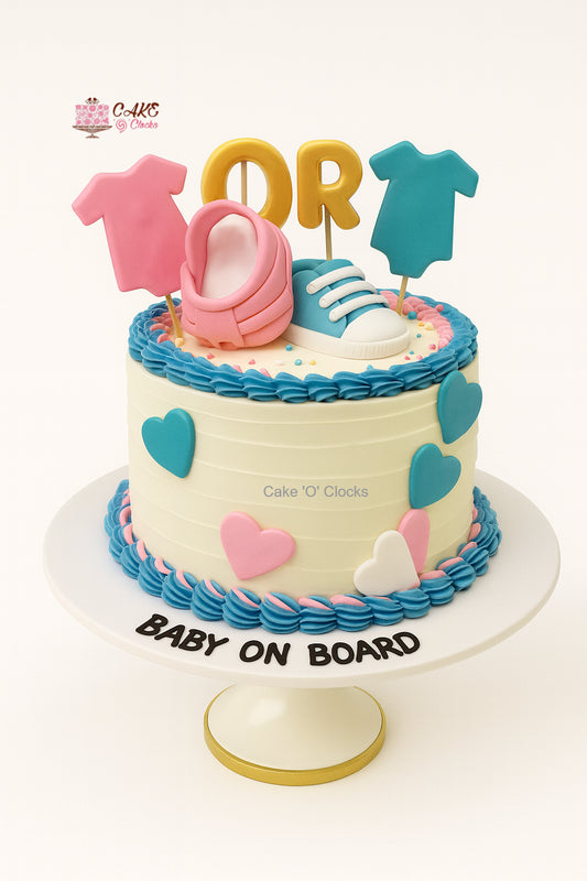 Baby On Board Reveal Cake