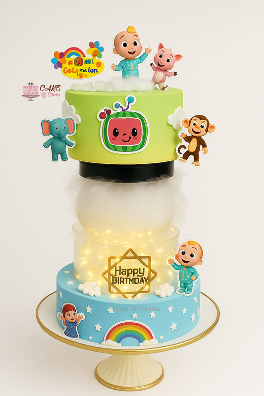 Cocomelon Foggy Theme Cake