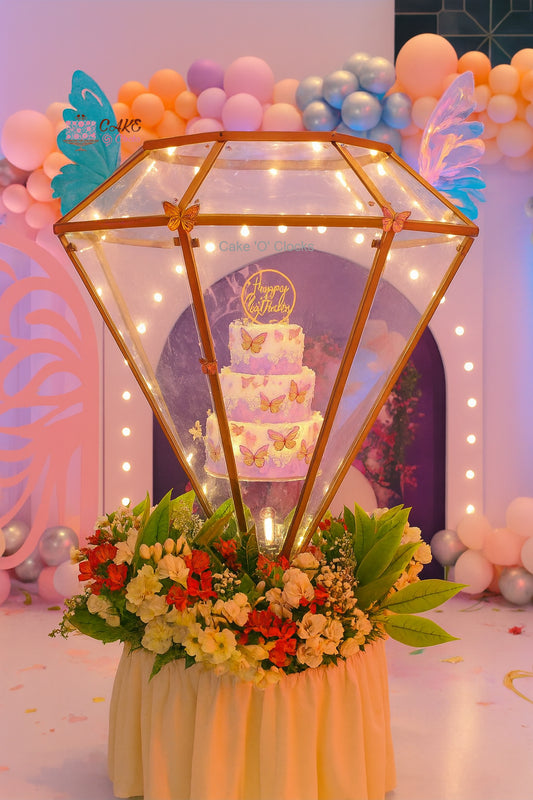 Diamond Butterfly Cake