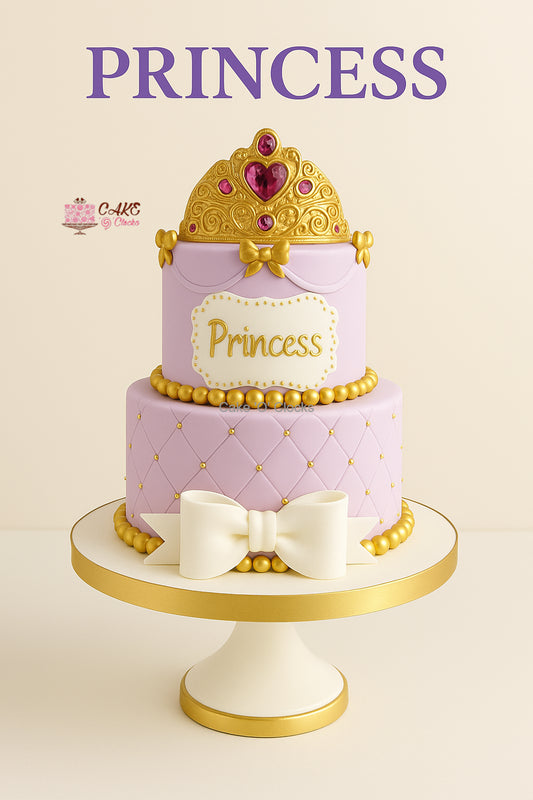 Golden Crown Princess Cake
