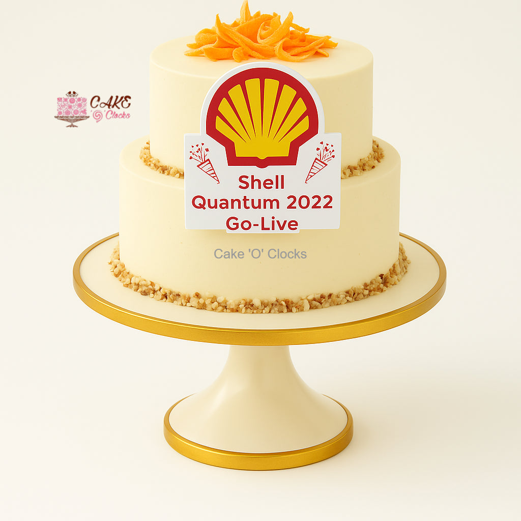 Shell Celebratory Shell Retirement Celebration Cake – CAKE O CLOCKS