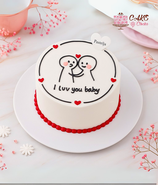 Lovy Couple Mini Cake