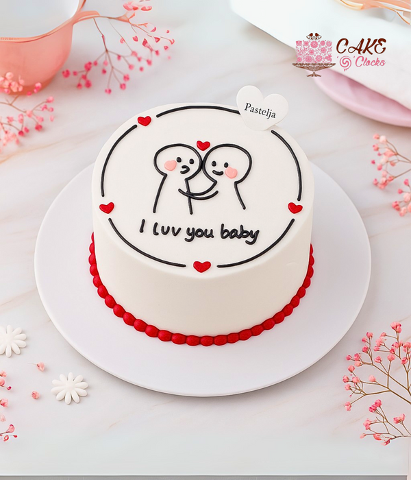 Lovy Couple Mini Cake