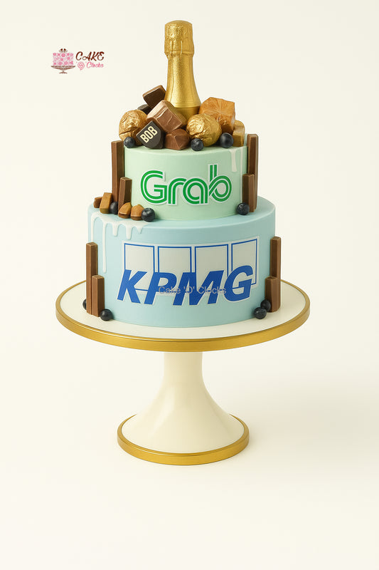 KPMG & Grab Corporate Theme Cake