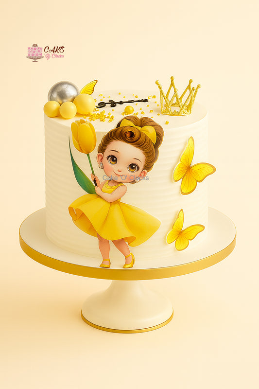 Yellow Princess Cake