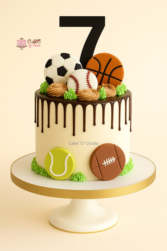 Sports Ball Drip Cake