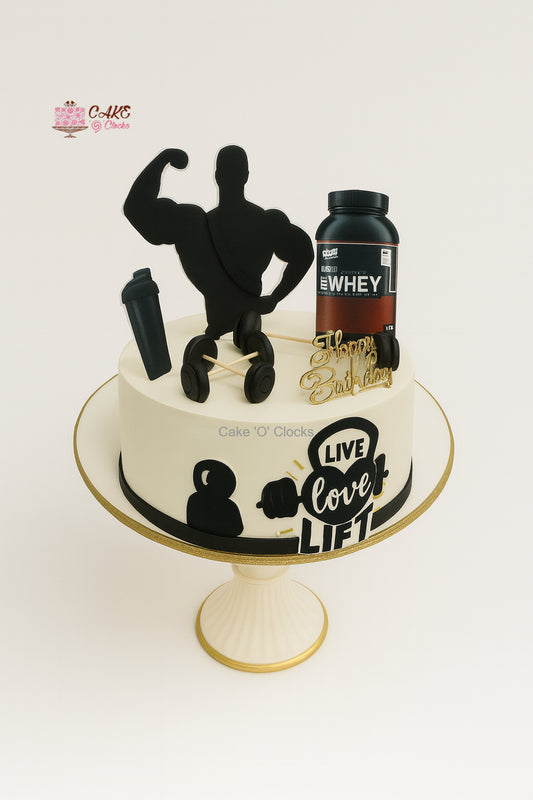 Live Love Lift Gym Cake