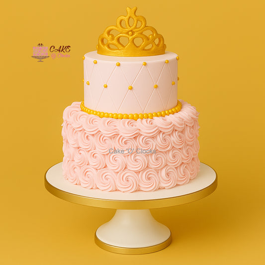 Rosette Crown Princess Cake