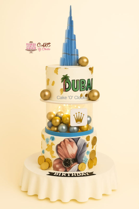 Dubai Luxury Theme Cake