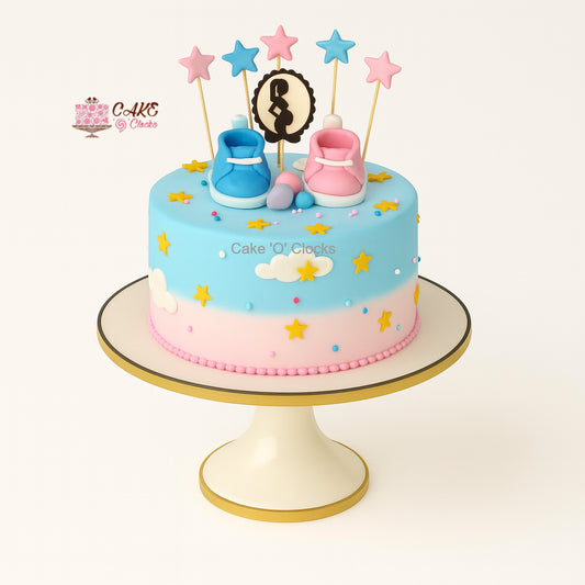 Little Star Booties Cake