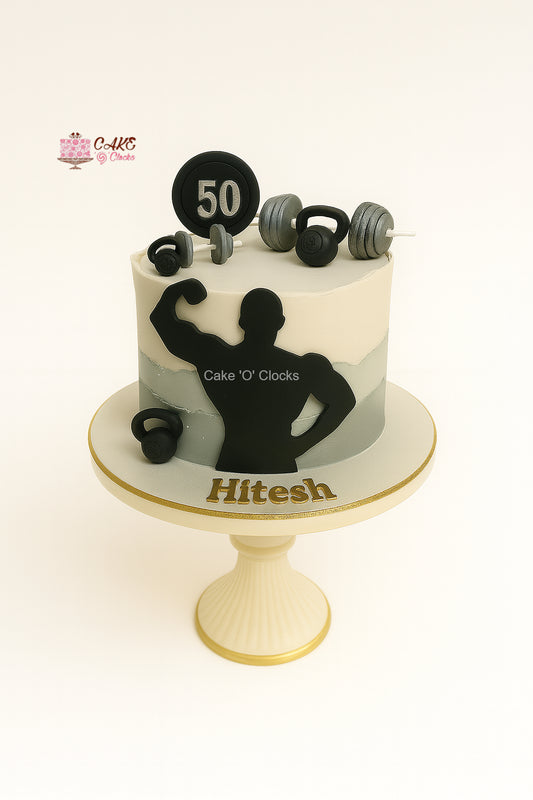 Muscle Man Gym Cake