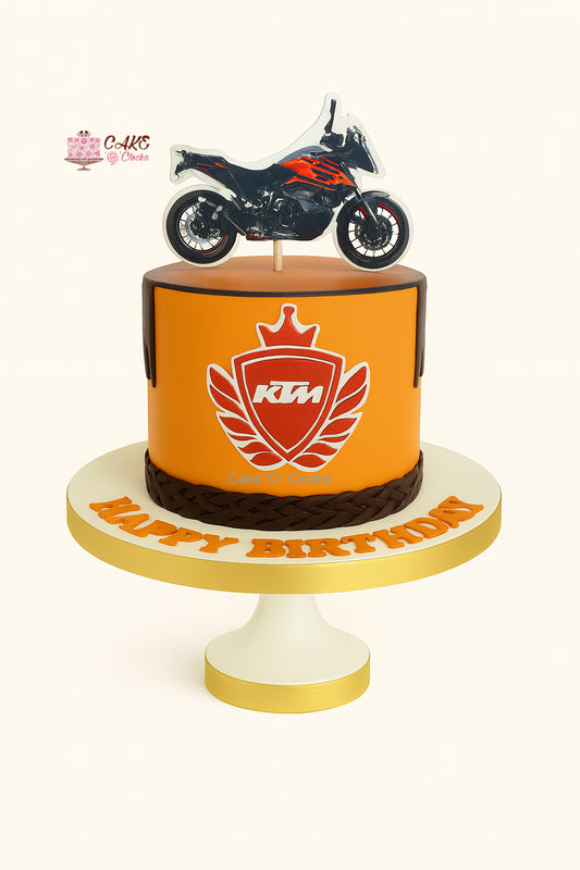 KTM Bike Theme Cake