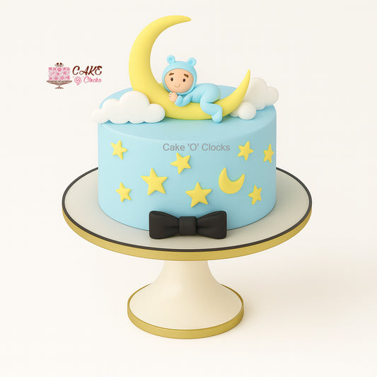 Baby on the Moon Cake