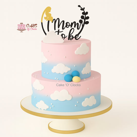 Mom To Be Cloud Cake