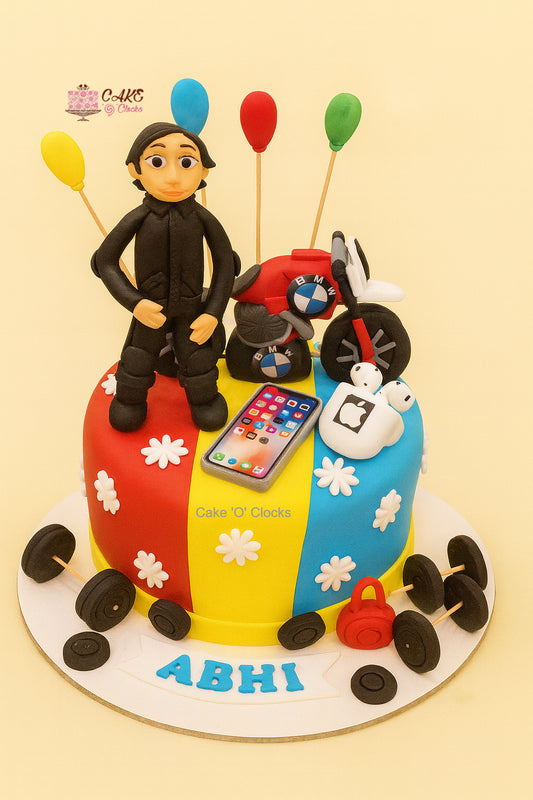 BMW Biker Adventure Cake