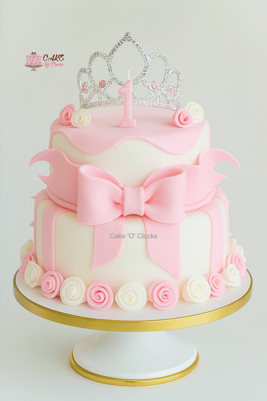 Sparkling Bow Princess Cake
