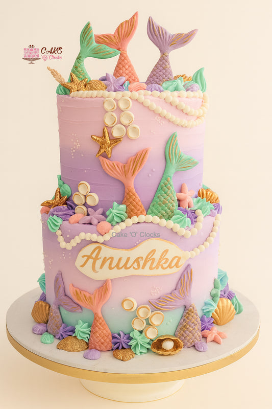 Royal Mermaid Treasure Cake
