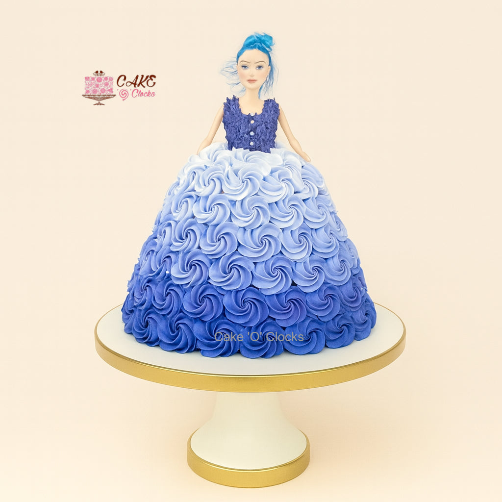 Purple Ombre Doll Cake