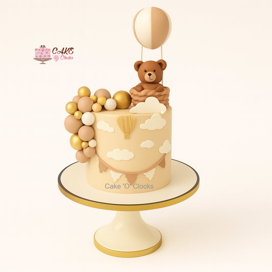 Teddy in Hot Air Balloon Cake