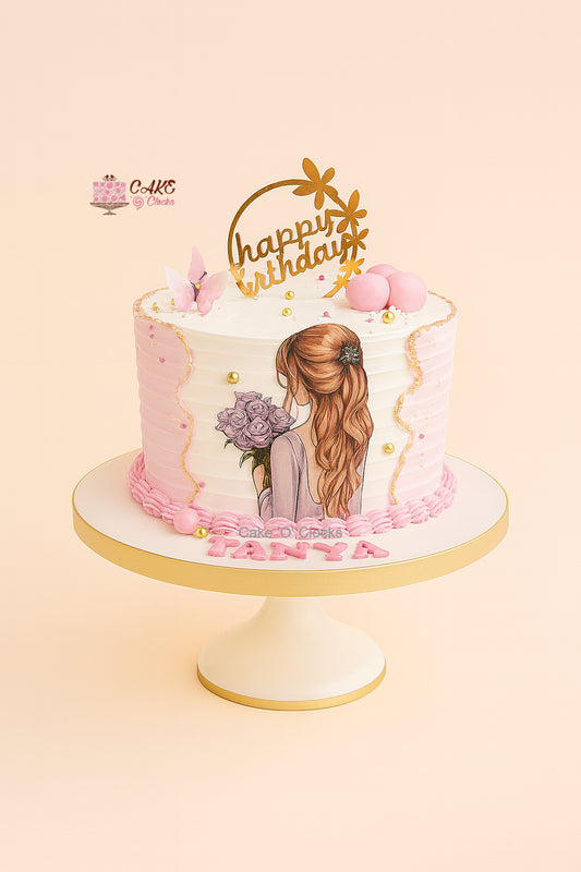 Elegant Girl Cake