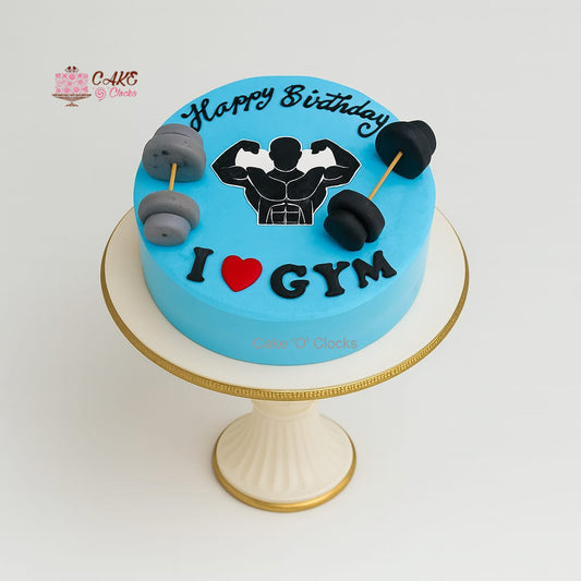 I ❤️ Gym Fitness Cake