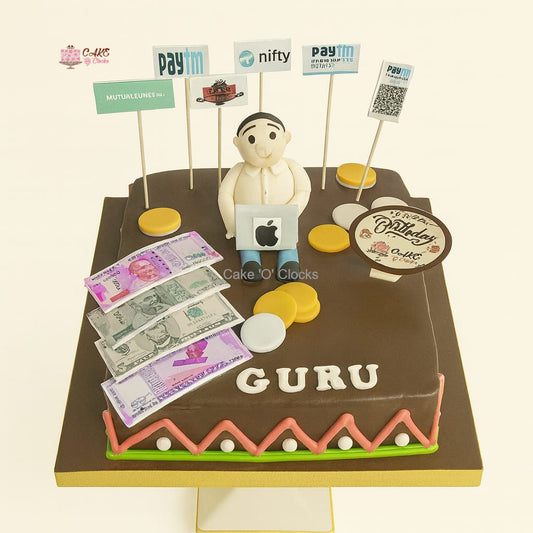 Finance & Stock Market Theme Cake