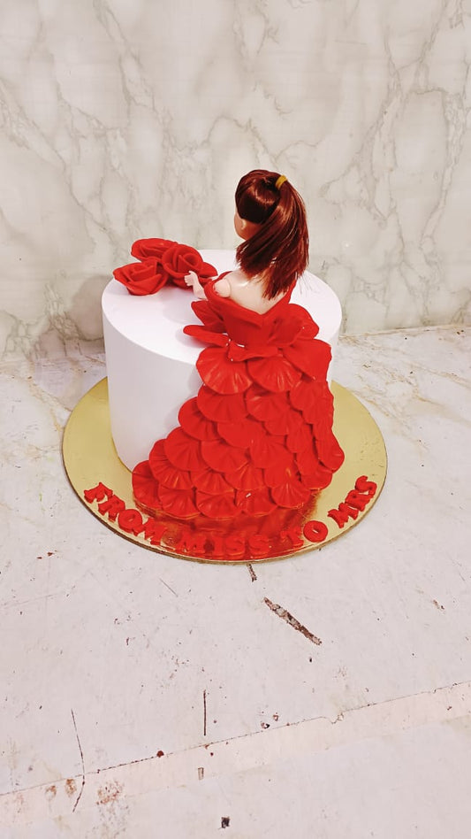 Bridal Dress Cake