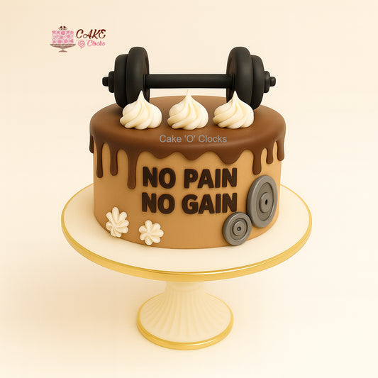 No Pain No Gain Gym Cake