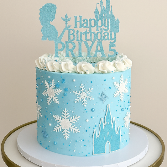 Frozen Castle Theme Cake
