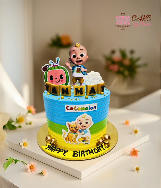 Cocomelon Theme Cake
