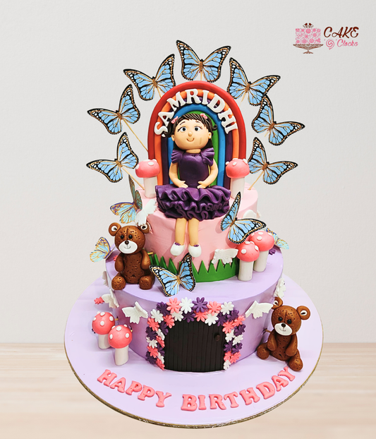 Enchanted Doll Butterfly Cake