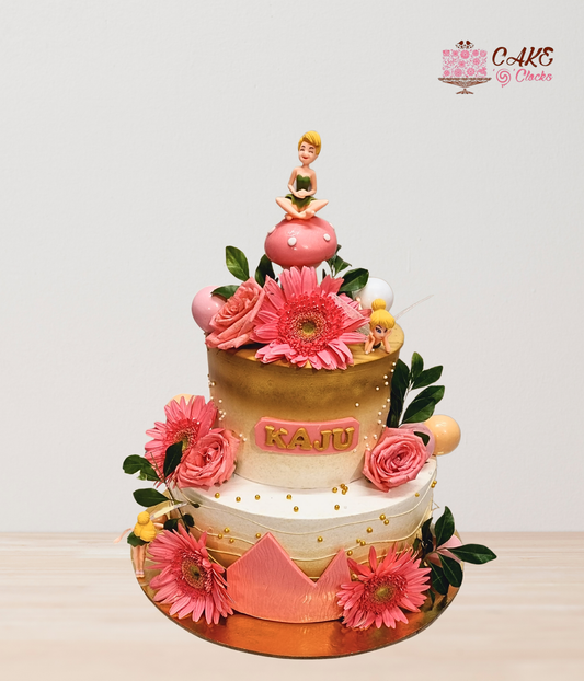 Fairy Garden Theme Cake