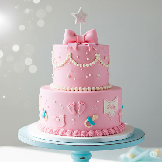 Tiny Toes & Tiaras Cake
