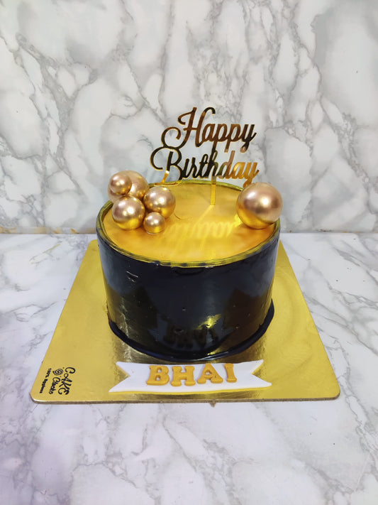 Golden Ball Cake